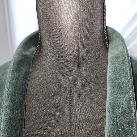 J. Crew Dark Green Velvet Blazer - Picture 3 of 6